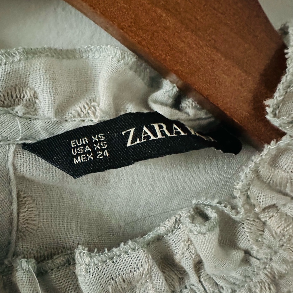 Zara | Embroidered Ruffle Blouse - Picture 3 of 8